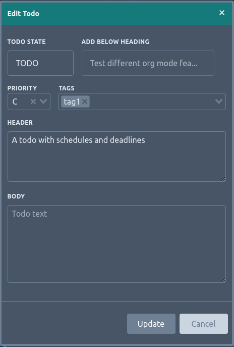 Screenshot of edit gui